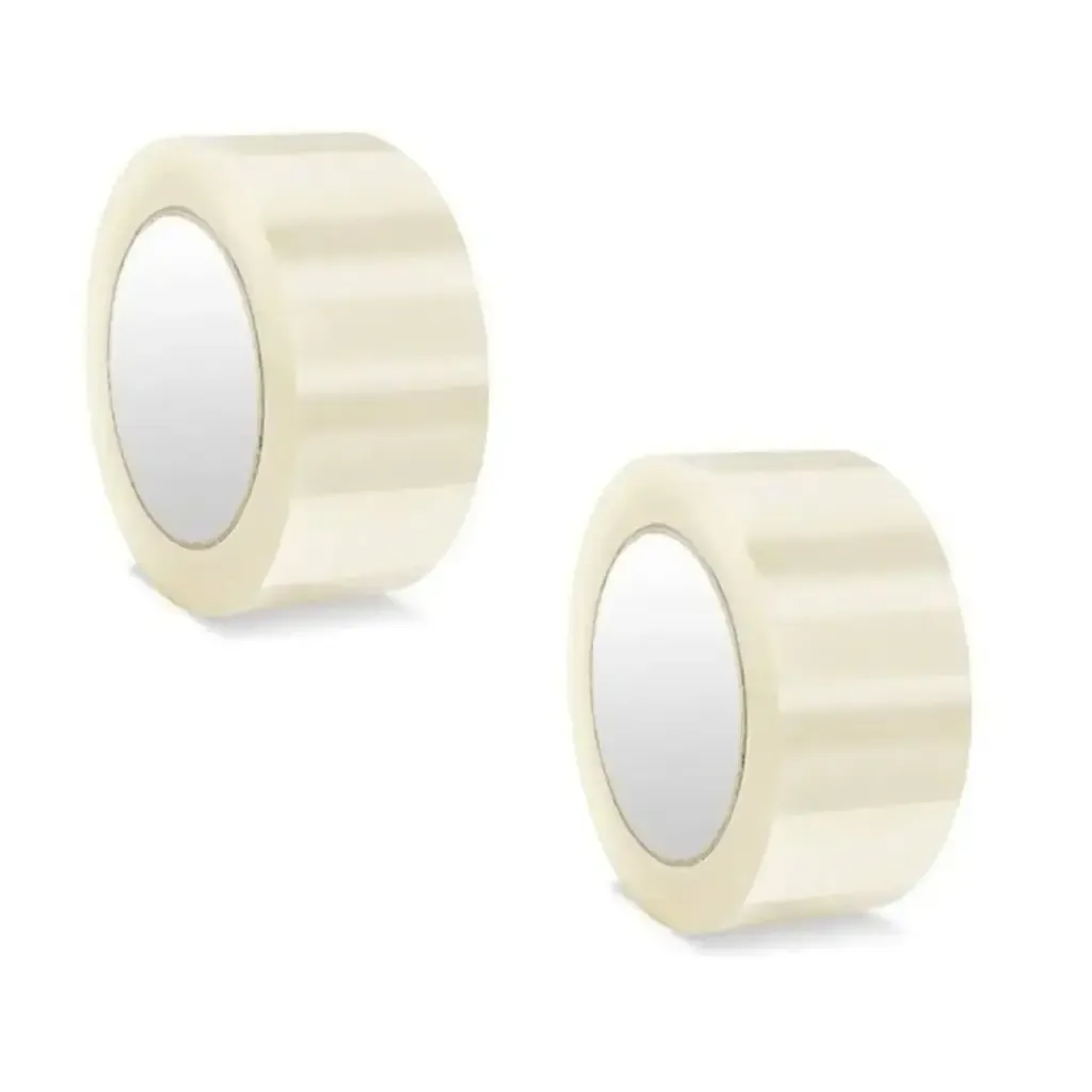 Hash Shoppe Durable Self-Adhesive BOPP Packaging Clear Tape (3 Inch _ 110 Mtrs) - Pack of 2.webp