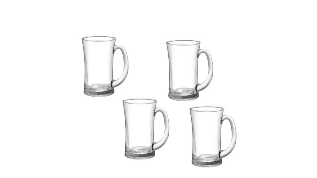 Hash Shoppe 320 Ml Elegant Beverage Glass (Pack of 4)