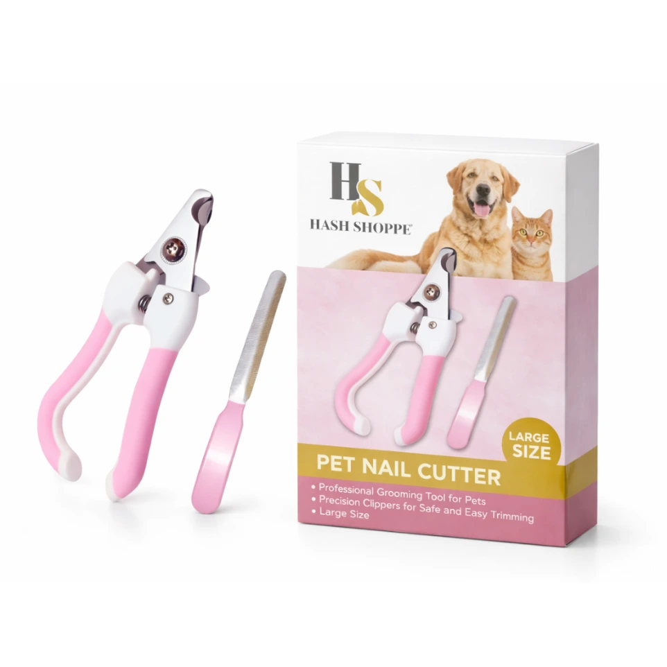 Hash Shoppe Pet Nail Cutter - Professional Grooming Tool for Pets - Precision Clippers for Safe and Easy Trimming - Large Size