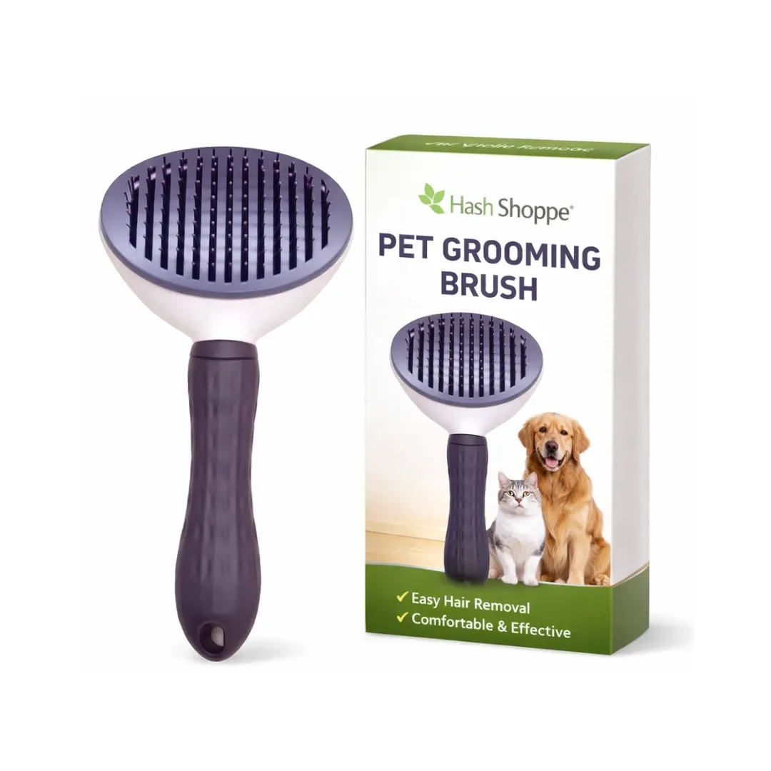Hash Shoppe Slicker Comb - Premium Grooming Tool for Pets (Grey)