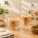 Hash Shoppe 210 ml Chai / Tea Glass – Set of 6